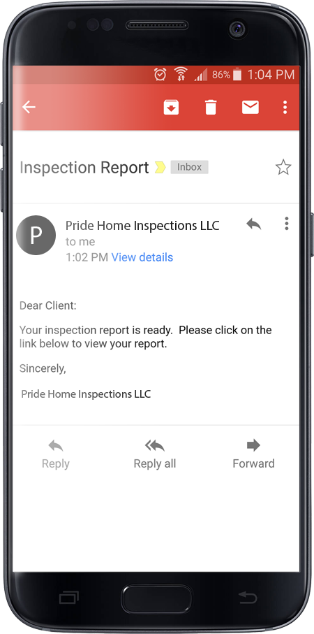 Homegauge Digital Report Email